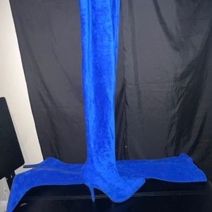 Akira Blue Thigh High Boots